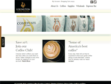 Tablet Screenshot of lexingtoncoffee.com